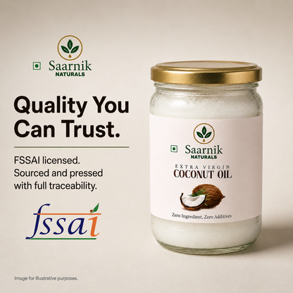 Extra Virgin Coconut Oil – Wooden Cold-Pressed, 500ml