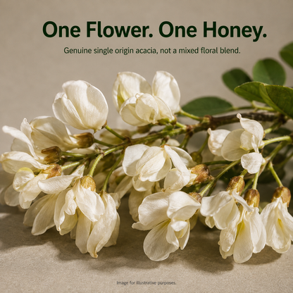 Saarnik Naturals Premium Raw Acacia Honey | Single Flower, Liquid 250gm
