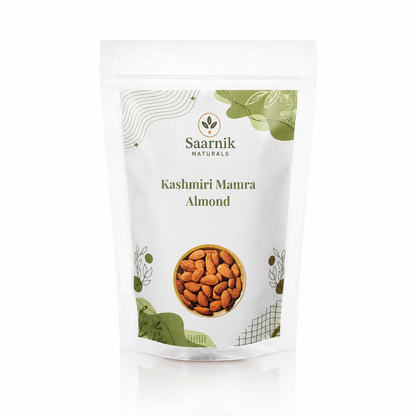Premium Kashmiri Mamra Almonds | Unpolished Badam for Brain & Heart Health - 250g