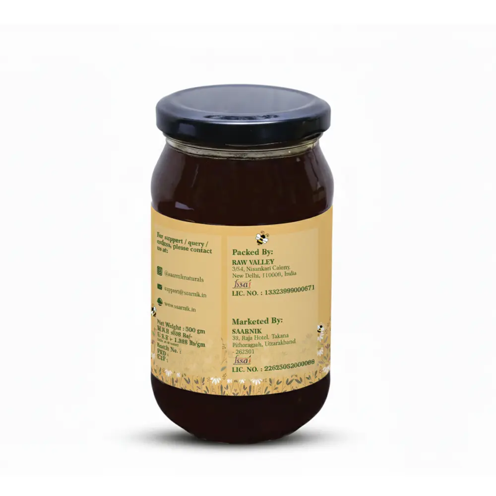 Raw Organic Pure Honey | Wildforest | Affordable 500g by Saarnik Naturals Saarnik Naturals