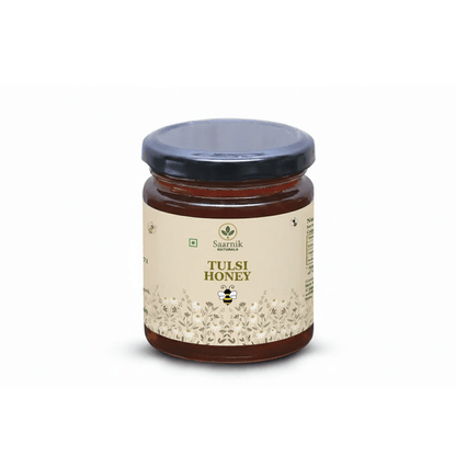 Pure Raw Tulsi Honey – Natural Nectar, Unprocessed - 500gm - Saarnik Naturals