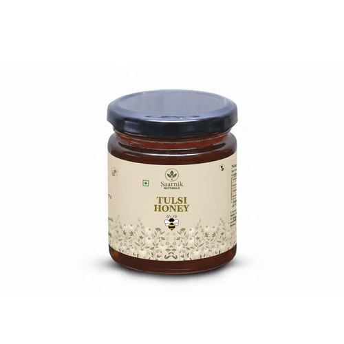 Pure Raw Tulsi Honey – Natural Nectar, Unprocessed - 500gm - Saarnik Naturals